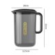 thumbnail image 5 of Hot Cold Water Pitcher Large Capacity Multipurpose Transparent Plastic Heat Resistant Beverage Container for Family Gathering Party, 5 of 5