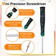 thumbnail image 3 of Uxcell PH0 Small Precision Screwdriver 5.4" Length 0.1" Rod Magnetic Phillips Screwdrivers S2 Steel Mini Screw Drivers with Cushion Grip for Eyeglass Watch Computer Laptop Phone, 3 of 7