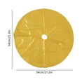 thumbnail image 7 of Sparkling Sequins Christmas Tree Skirt 21x21 Inches, Round Sparkle Xmas Decor Mat with Non-Slip Backing for Small Trees & Tabletops Yellow, 7 of 7