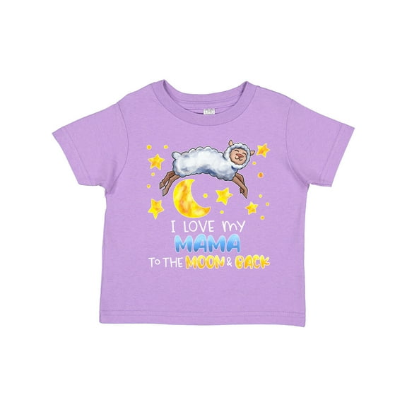 Inktastic I Love My Mama to the Moon and Back Cute Sheep Boys or Girls Toddler T-Shirt
