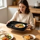 thumbnail image 1 of Bandeja de plástico compartimentada para niños, plato dividido para niños pequeños para el almuerzo escolar, comedor en casa | Bandeja de refrigerios seccionada con control de porciones, 1 of 6