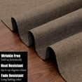 thumbnail image 4 of Placemats Set of 6 for Dining Table Washable Kitchen Table Placemats Heat Resistant Cloth Linen Table Mats Double Layer Water Absorbent Place Mats, Brown, 4 of 6