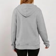 thumbnail image 6 of Stamzod Women's Dialysis Hoodies with Arm Zipper Thumb Holes Long Sleeve Zip Up Hoodie Casual Loose Iv Jacket Sweatshirt Gray S, 6 of 10