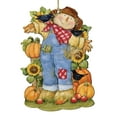 thumbnail image 5 of Fall Decoration Harvest Scarecrow - Scarecrow Ornament Handmade Gift for Autumn Adornment - Wooden Ornament by Susan Winget 8471211-SW, 5 of 7