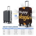 thumbnail image 4 of Kdxio Happy Thanksgiving 1 Pattern Luggage Cover for Travel,Elastic and Durable,Fits 18-32 Inch,Anti-Scratch Suitcase Protector-No luggage included, 4 of 5