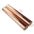 thumbnail image 4 of 1Pcs 25x100mm T2 Red Copper Round Rod Bar Solid Lathe Bar Cutting Tool Metal for Drift Punches Various Shaft DIY Craft Model Plane Ship Cars Knife Handles, 4 of 6