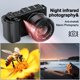 thumbnail image 2 of Digital Cámara, Cámara Óptica 5K y 12X para Fotografía, Cámara de vlogging de 64MP para YouTube, Cámara de video, Salida WiFi y HDMI, Tarjeta SD de 32GB (2 Baterías), 2 of 8