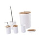 thumbnail image 5 of Juego de 6 accesorios de baño, cepillo de inodoro, práctico y moderno, soporte para cepillo de dientes. Redondo, 5 of 9