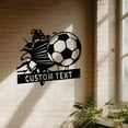 thumbnail image 6 of Custom Personalized Soccer Ball Metal Wall Art, Custom Soccer Player Name Sign Decoration For Room, Soccer Ball Metal Decor, 6 of 6