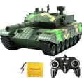 thumbnail image 2 of SUTENGDA Christmas Clearance! Army RC Tank Toy with Lights and Battle Sounds - Remote Control Toy Tank with Rotating Turret  Cool Realistic RC Military Tank Model Car Clearance  RC Vehicl, 2 of 8