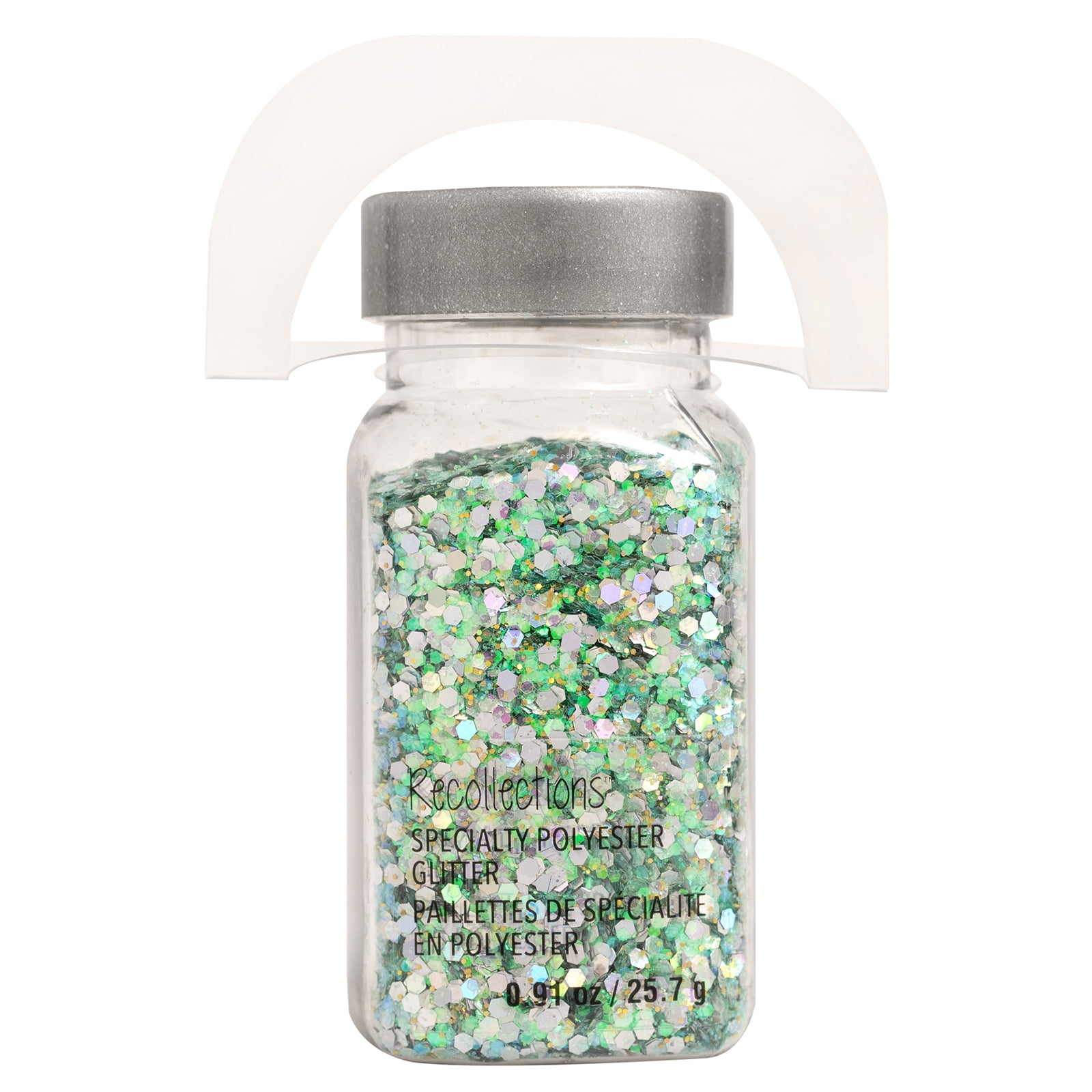 Recollections Specialty Polyester Mint & Gold Glitter, 12 Pack