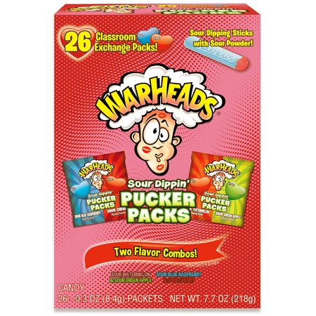 UPC 032134240038 product image for Warheads Assorted Flavors Sour Dippers Pucker Packs Valentine's Day Variety Pack | upcitemdb.com