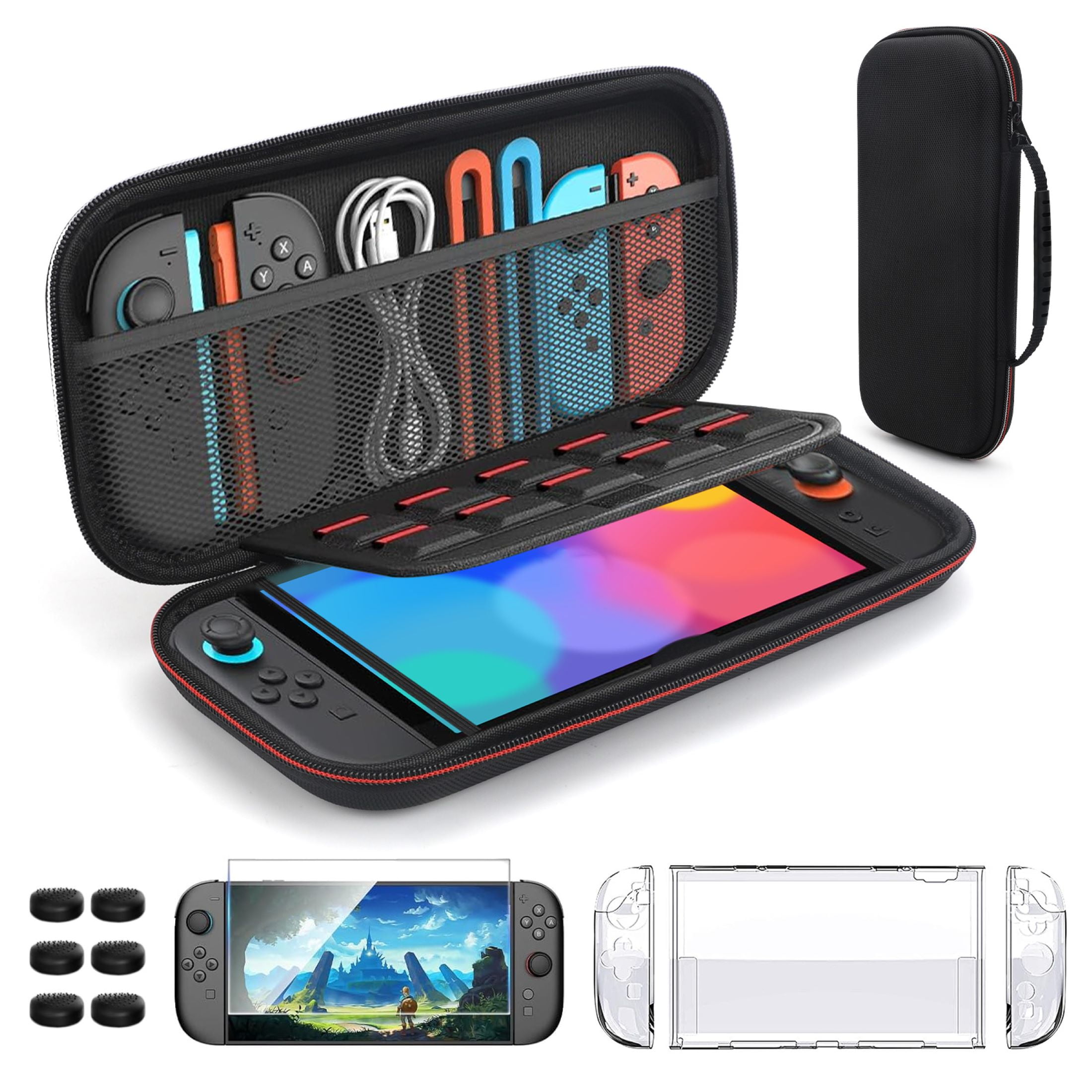 Switch おまけケース付き TSV 13-in-1 Accessories Bundle for Nintendo Switch OLED