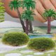 thumbnail image 4 of Luxshiny 6Ud Adornos De Piedra Artificial Verde Con Musgo Para Interior Y Exterior, 4 of 6