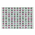 thumbnail image 1 of Geometric Cutting Board, Traditional Retro Polka Dots Design European Ancestral Motif Pastel Colors, Decorative Tempered Glass Cutting and Serving Board, Small Size, White Grey Pink, by Ambesonne, 1 of 1