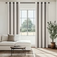 thumbnail image 5 of Top Finel Grommet Top Blackout Curtains, Linen, 52" x 90", 2 Panels, 5 of 16