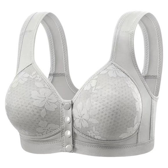 Tunhigl Soutien-Gorge Mode en Dentelle Style Fin Ventilé avec Fermeture avant Sans Armature