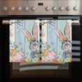 thumbnail image 2 of Happy Easter Kitchen Towels Set of 4, Water Absorbent Dish Towel, Spring Bunny Colorful Eggs Wooden Grain Decorative Hand Towels - Quick Drying Cloth for Cooking Baking, 18x28 Inch, 2 of 8