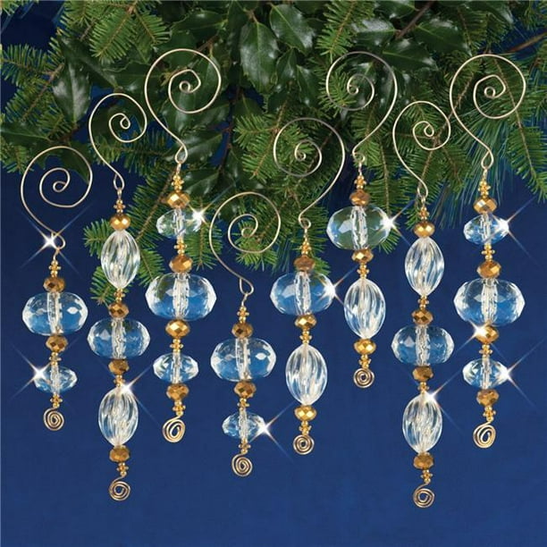 Nostalgic Christmas Beaded Crystal Ornament Kit - Gold & Crystal ...
