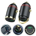 thumbnail image 2 of Mini Dual USB Type-C PD Car Phone Charger 100W Fast Charge Adapter Accessories, 2 of 5