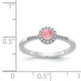 thumbnail image 2 of Primal Gold 14 Karat White Gold Diamond and Cabochon Pink Tourmaline Ring, 2 of 5