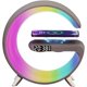thumbnail image 5 of Lámpara de atmósfera inteligente Altavoz Bluetooth Cargador inalámbrico Lámpara de noche Lámpara de despertador Amanecer Lámpara polar Reloj despertador, control de aplicación Lámpara de mes, 5 of 5