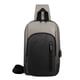 thumbnail image 1 of Bolso de pecho diagonal para hombre - Mochila pequeña de tela de nailon antirrobo impermeable y recargable por USB, 1 of 5