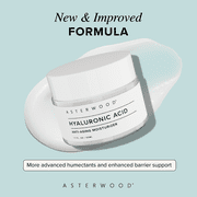 Asterwood Hyaluronic Acid Moisturizer - Anti-Aging, Wrinkle Reducing, Moisturizing, Hydrating - Fragrance-Free, Non-Comedogenic - 1.7 Fl Oz