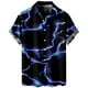 thumbnail image 1 of Camisas s Para Hombre Nueva impresión 3d Impresión digital Camisa de manga corta suelta informal (Navy, XL), 1 of 5