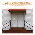 thumbnail image 5 of CIMAXIC 1 Pc Lock Mailbox Retro Letter Box Wall Mount Letter Box Newspaper Mailbox,11.54"X8.54"X2.56", 5 of 5