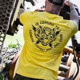 thumbnail image 4 of Nobody Is Coming To Save You Men's T-Shirt L / Yellow, 4 of 4
