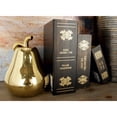 thumbnail image 3 of 7", 9"H Gold Ceramic Decorative Fruit Sculpture, by DecMode (2 Count), 3 of 11