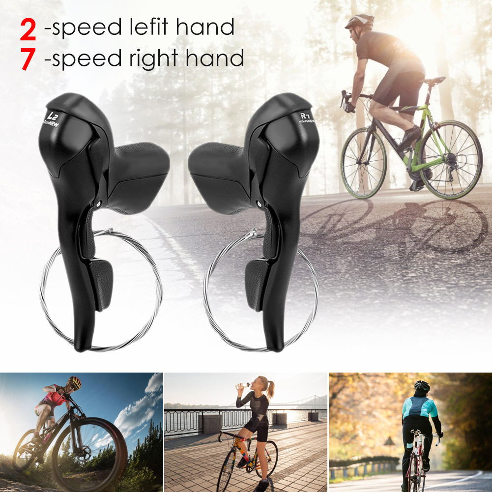 Levier De Frein/vitesses Double Pour Vélo De Route Shimano 2x7/8/9, 3x7/8/9 - Taille 130x90mm - Neuf