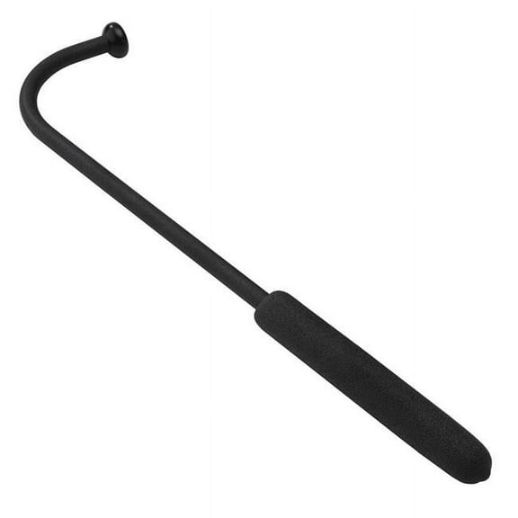 remo talking drum mallet, aluminum curved stick, plastic tip, 5.5" foam handle, black