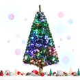 thumbnail image 2 of Patiojoy 5FT Pre-lit Artificial Christmas Tree, Multi-Colored Fiber Optic Spruce Tree Artificial Xmas Tree, 2 of 10