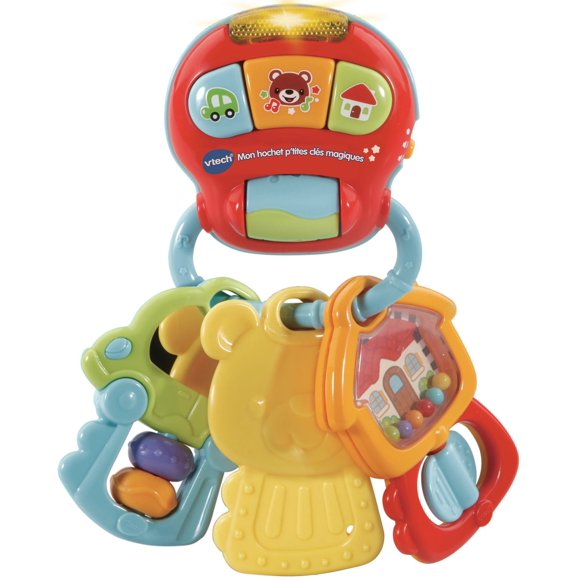 VTech Mon hochet p'tites clés magiques - Fausse clé jouet avec lumières et sons - Version française