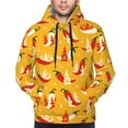thumbnail image 4 of KLL Hot Chilli Print Mens Hoodie Long Sleeve Casual Pullover Hooded Sweatshirt Fashion Drawstring Hoodies with Pocket-3X-Large, 4 of 6