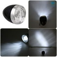 thumbnail image 3 of Deago 2 Pcs Vintage Retro Bicycle Bike Front Light Lamp 3 LED Headlight with Bracket (Black+Silver), 3 of 9