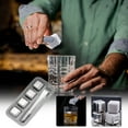thumbnail image 1 of Yialzm Pierres Réfrigérantes Réutilisables en Acier Inoxydable pour Whisky, Vin, Bière et Cocktails Garde les Boissons Froides Sans Dilution Cadeau pour Fêtes et Fêtes, 1 of 5