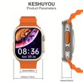 thumbnail image 3 of Smart Watch Answer/Make Call 5.56cm HD Full Touch Screen Watch Con BT Call, Fitness Tracker Con Monitor De Presión Arterial De Frecuencia Cardíaca, Podómetro, Distancia, Calorías, Compatible Con IOS A, 3 of 4