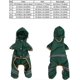 thumbnail image 2 of KAIYANG Impermeable para mascotas, poncho reflectante impermeable, chaqueta, mono, ropa con capucha (verde oscuro XS) XL verde oscuro, 2 of 5