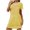 Yellow, variant on WREESH Women's Soft Sleepshirts Nightgown Sleepwear Short Sleeves Shirt Casual Graphic Printed Sleepdress Black