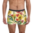thumbnail image 4 of Wukai Sunflower Cornflower Poppy Print Men’s Underwear Breathable Boxer Briefs,&nbsp;Moisture Wicking & Breathable-XX-Large, 4 of 7
