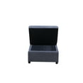 thumbnail image 5 of Folding Ottoman Sofa Bed, Dark Gray - Multifunctional Convertible Sleeper Chair for Living Room, Bedroom, Office, 5 of 9