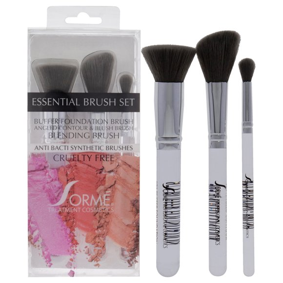 Juego de brochas profesionales Sorme Cosmetics 3 Pc base contorno rubor difuminar