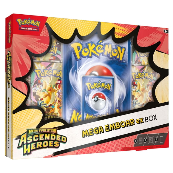 Cartas Coleccionables Pokemon TCG Mega Evolution Ascended Heroes Mega Emboar ex Box