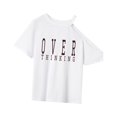 thumbnail image 2 of Camiseta para mujer Yuyangstore de ropa de calle elegante y deportiva, cuello redondo S, 2 of 8