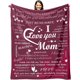 thumbnail image 1 of LHSHID Mom Blankets from Daughter My Amazing Mom Blanket for Mother with Many Moved Words Thanksgiving Christmas Bday Mothers Day Presents for Mom Throw Blanket 50x60in, 1 of 5