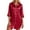 Red, variant on WENWU Women's Soft Comfortable Robe with Lapel Collar Everyday Wear Basic Style Sleepwear for All Seasons plus Size Maternity Robes for Women Women's Robe with Hood