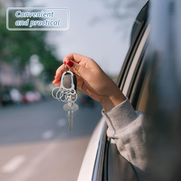 FRCOLOR 2pcs Carabiner Clip For Keys Key Ring Clips Waist Belt Keychain Keychain Ring Holder Car Key Chain Pendant Metal Key Ring